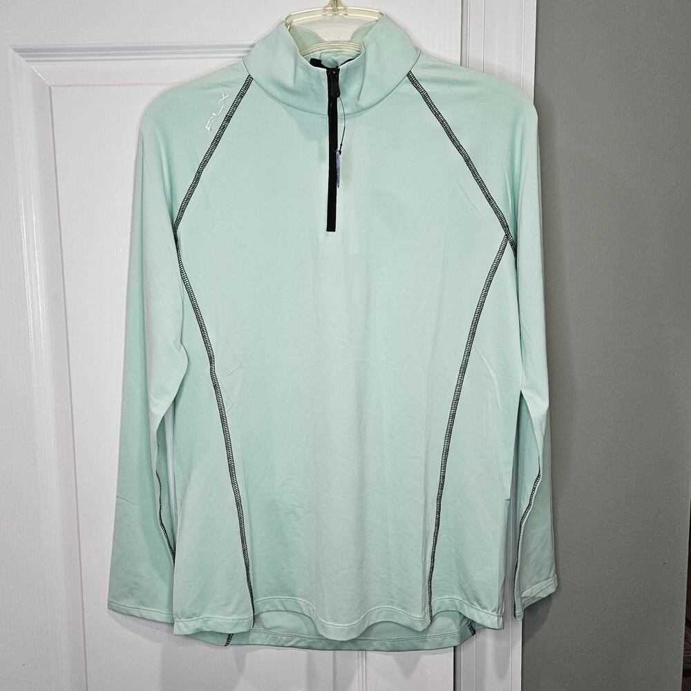 RLX Ralph Lauren Woman's Medium Jersey‎ Quarter-Zip Pullover NWT